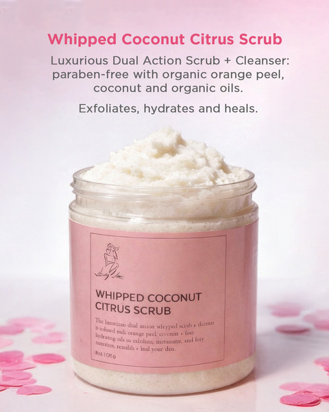 Handcrafted Whipped Coconut Citrus Sugar Scrub