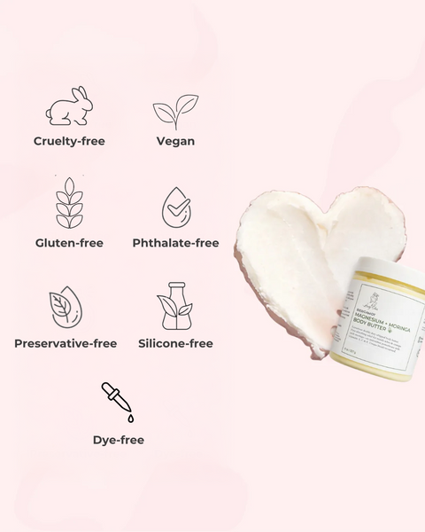 Bergamot Magnesium + Moringa Whipped Body Butter – Muscle Recovery & Deep Hydration