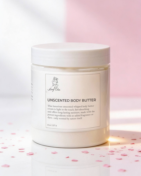 Unscented Whipped Body Butter, All-Natural Eczema Relief