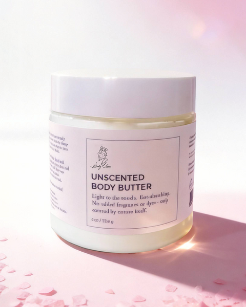 Unscented Whipped Body Butter, All-Natural Eczema Relief