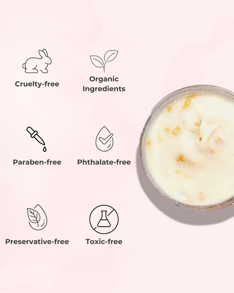 Handcrafted Whipped Coconut Citrus Sugar Scrub 4 oz