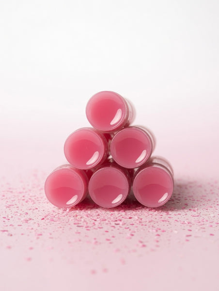 Berry Soft Lip Balm (3 Pack) – All Natural Strawberry Hydrating Balm with Vitamin E, Zinc & Lysine