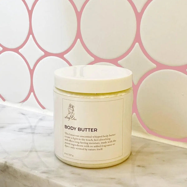 Natural Body Butter Duo – Unscented & Papaya Mango + Lemongrass Bath Bomb