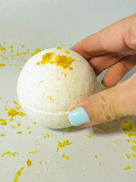 Handcrafted Whipped Coconut Citrus Sugar Scrub + Lemongrass Bath Bomb